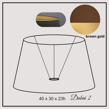 Dubai II 40cm brown gold